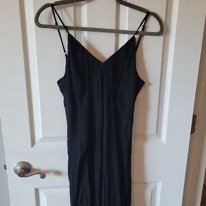 Elegant Black Spaghetti Strap Dress